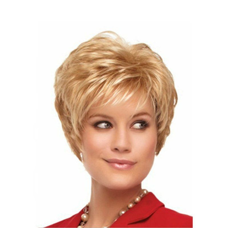 41 Off 2020 Wig Short Hair Female Light Gold Wig Personality
