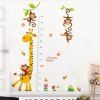 Girafe mesure votre taille autocollants muraux imperméables en PVC amovibles pour la maison - multicolor (70X25)CMX2