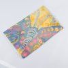 Écharpe de dames printanière et imprimée à motifs colorés en coton - Jaune 1PC