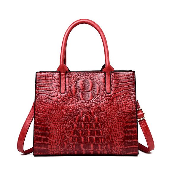 Beauty Bird 2019 Ladies Handbag Embossed Fashion Large épaule Capacité Messeng - Rouge Vineux 1PC