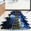 Sticker mural 3D Univers stéréo Pont suspendu de la planète - multicolor 1PC