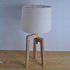 Lampe de bureau créative avec poteau en forme de triangle ajustable 7 - Blanc 1PC