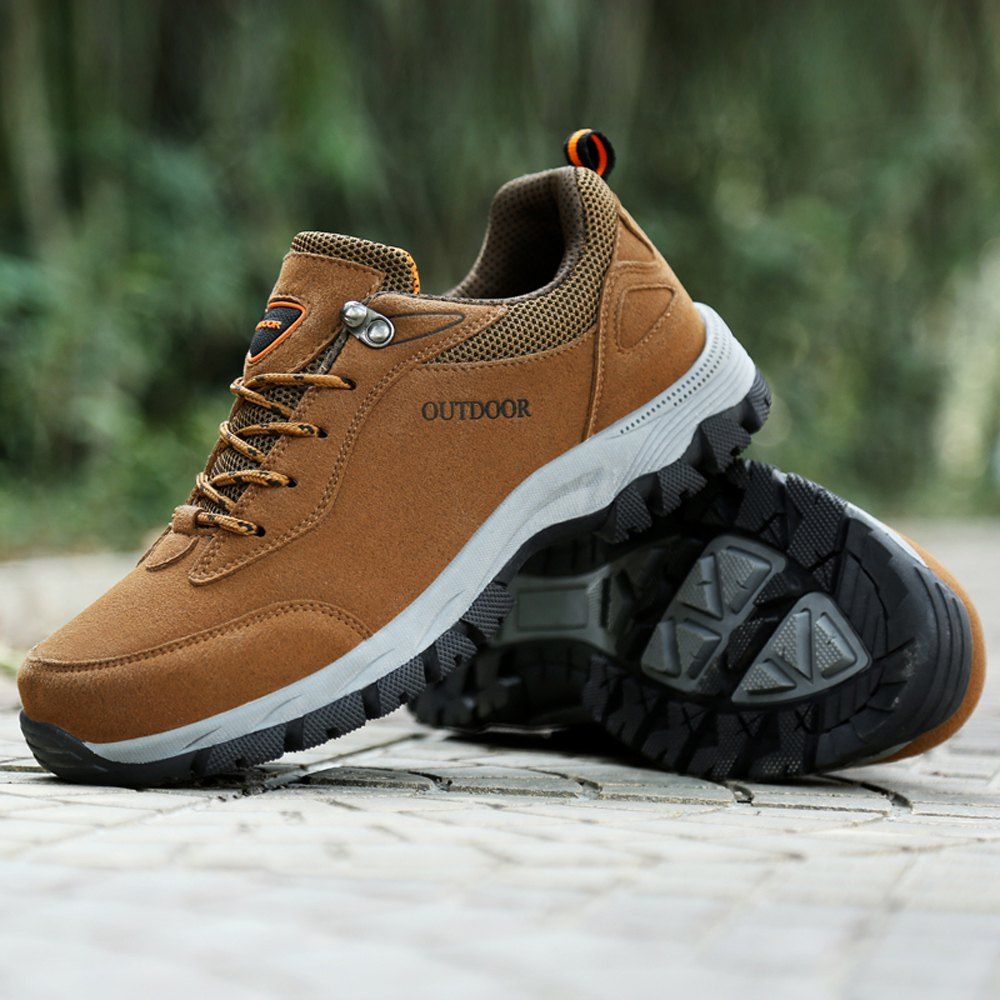  41 OFF 2020 Men Hiking Shoes Suede Leather Waterproof Outdoor 
