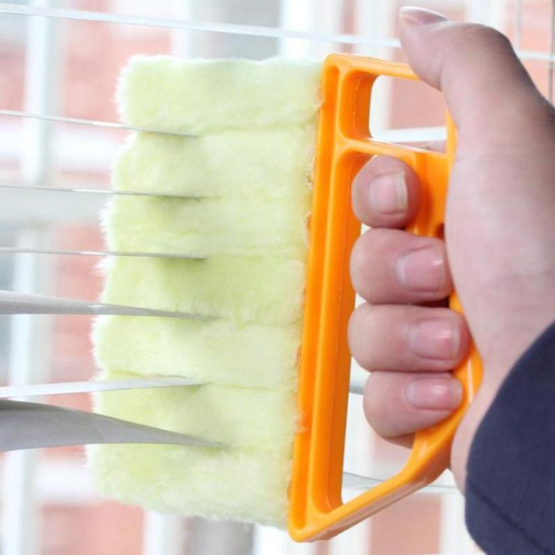 

Gocomma Window Cleaning Brush Air Conditioner Duster Cleaner Washable, Yellow