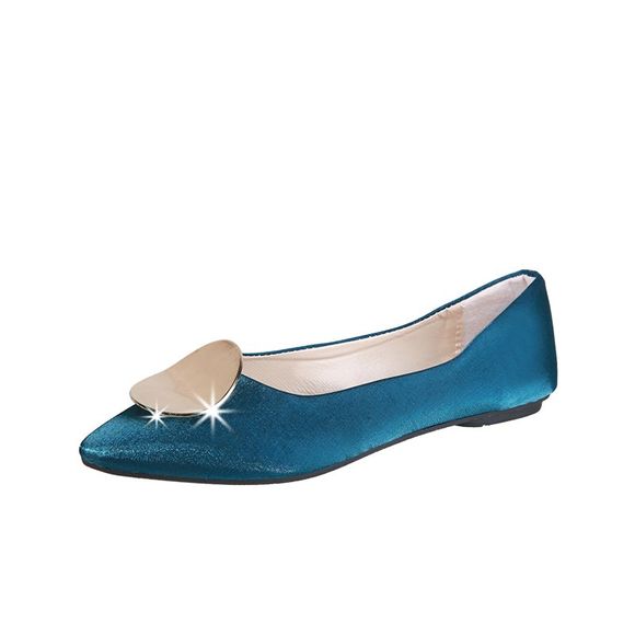 Chaussures plates simples de mode pour femmes occasionnelles simples de mode - Bleu EU 35