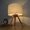 Lampe de table sur pied pour trépied Creative non réglable pour la maison - Blanc 1PC