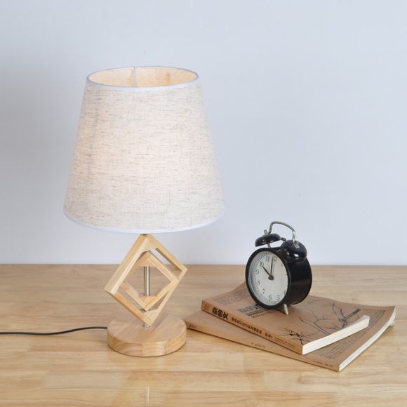Lampe de table style double diamant créatif pour la maison - Blanc 1PC