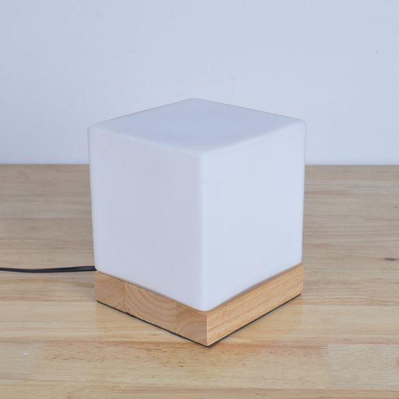 Lampe de table carrée créative pour la maison - Blanc 1PC