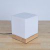 Lampe de table carrée créative pour la maison - Blanc 1PC
