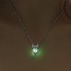 Collier lumineux pendentif hibou bijoux lumineux mignons - Vert Jaune 