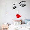 Cils Sexy Déesse Salon Chambre Fond Fond Autocollant Mural De Commerce Extérieur - multicolor A 1PC