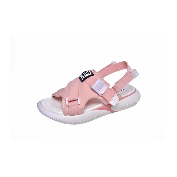 Chaussures de plage à la mode pour poissons à la mode avec fond plat, sandales femmes A66 - Rose EU 39