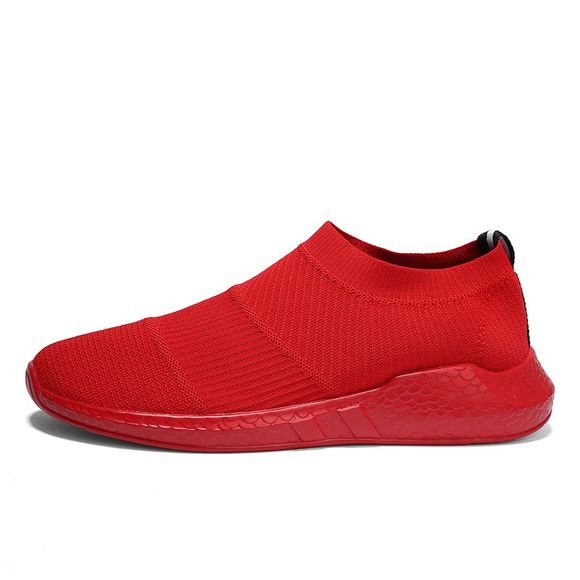 Chaussures de sport décontractées pour hommes Chaussettes à la mode S18071 - Rouge EU 44