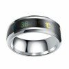 Anneaux d'humeur Changement de couleur Émotion Sens Bague de température intelligente - Argent US 7