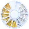 Rivets en métal 3D géométriques et géométriques à 1 roue, couleurs variées, décors d'ongles Ocean Life - multicolor G 