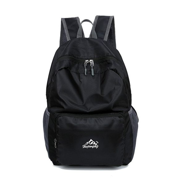 HUWAIJIANFENG Sac de voyage pliable ultra léger pour sac à dos étanche portable - Noir 