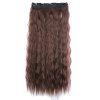 Extension de cheveux élégants longs bouclés naturels de maïs de femmes de mode - Café profond 