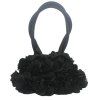 Sac à main floral en soie Lovely Mini Petal Small Bag Sac de fête - Noir REGULAR