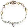 Bracelet à breloques bijoux en argent sterling 925 pour femmes - multicolor 