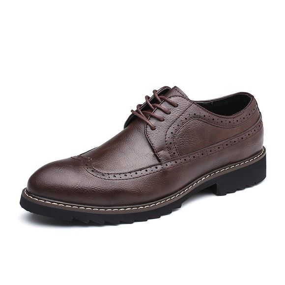 Nouveau Bullock British Style Casual Business Chaussures Hommes - marron foncé EU 43