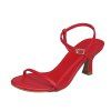 Sandales simples à la mode pour femmes - Rouge EU 38