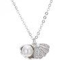 S925 collier de perles en argent sterling avec pendentif - Argent REGULAR
