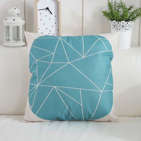 Taie d'oreiller géométrique simple de coussin nordique de salon de canapé de salon - multicolor B 45*45CM
