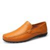Chaussures de Pois en Cuir Décontractées Respirantes de Grande Taille pour Homme - Orange Papaye EU 41