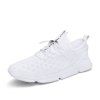 Chaussures de Sport Décontractées en Maille Creuses Respirantes de Grande Taille d'Été pour Hommes - Blanc EU 39