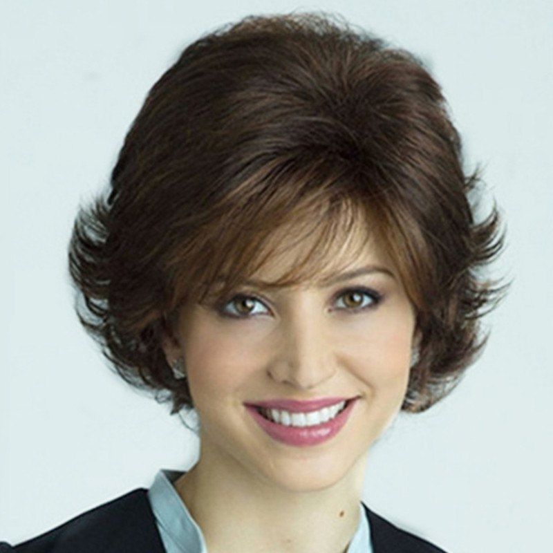 41 Off 2020 Short Curly Hair Fluffy Face Rose Net Wig In Deep