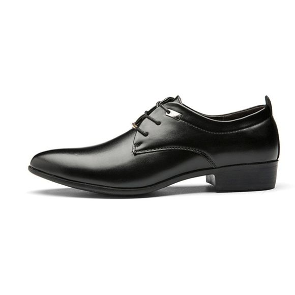 Chaussures Décontractées Pointues de Style Britannique d'Affaires pour Homme - Noir EU 41