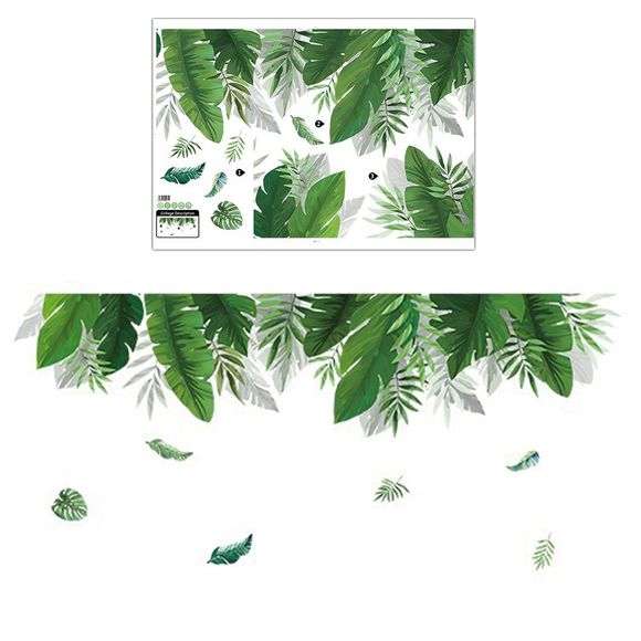Sticker mural décoration simple style nordique Palm Leaf - multicolor A 60*90CM