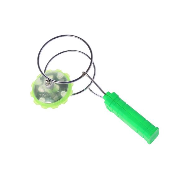 Jouet gyro à lumière colorée à DEL Magic Spinning - Vert Jade 