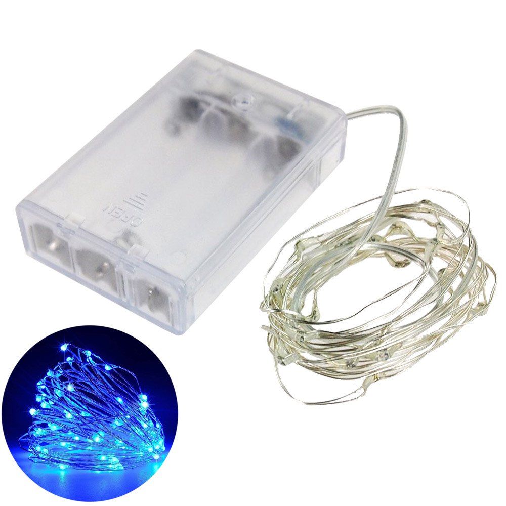 

YouOKLight 10M Water Resistant Colorful LED Wire String Light, Blue