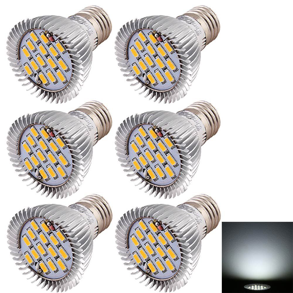 

6PCS YouOKLight E27 7.5W 600lm Spot Light Bulb 15-SMD LED, Cool white light