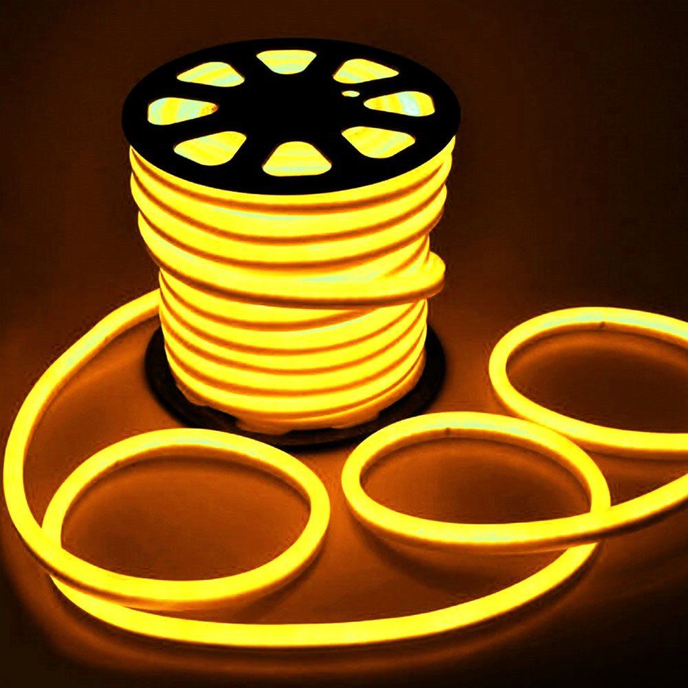 

YWXLight 5M LED Strip Flexible Neon Lights Waterproof LED Light Lamp AC 220 - 240V, Yellow